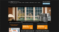 Desktop Screenshot of lonestarmechanical.com